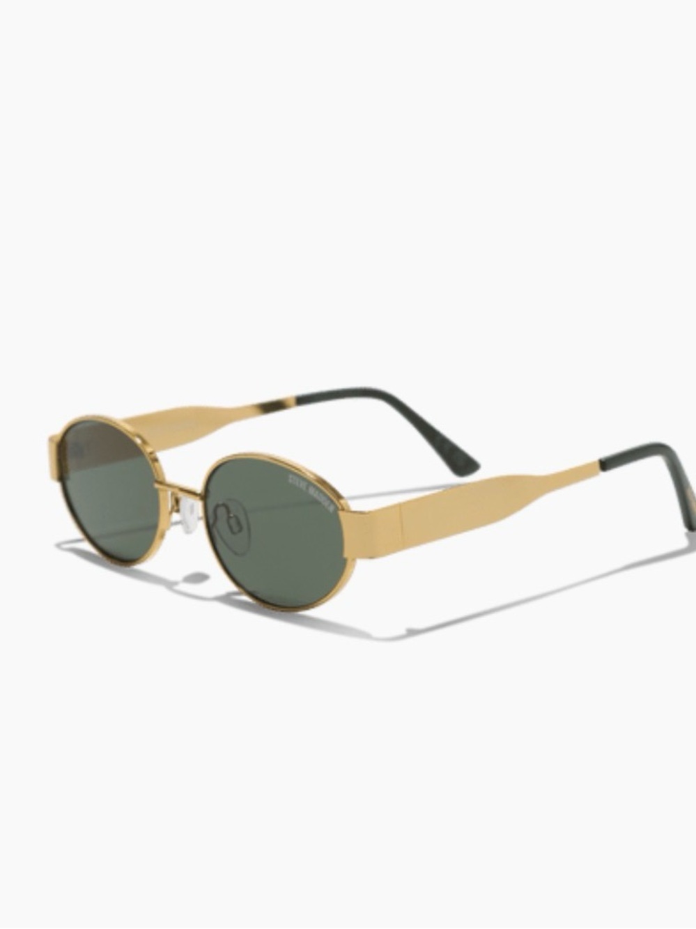 Steve Madden Gold Frame Sunglasses with Black Lenses